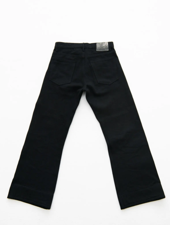 Straight Flared Denim "Jet Black"