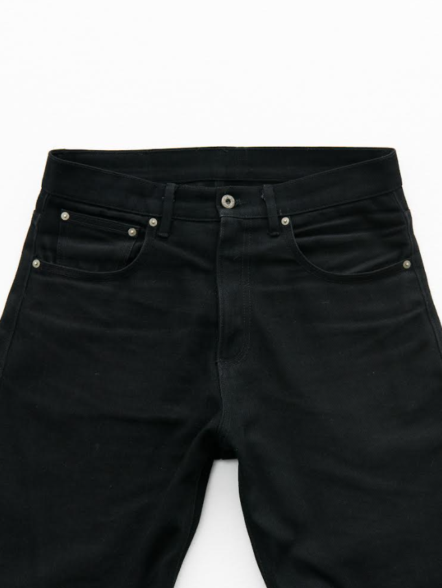 Straight Flared Denim "Jet Black"