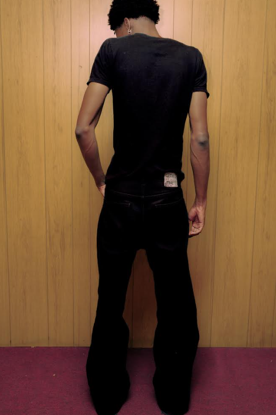 Straight Flared Denim "Jet Black"